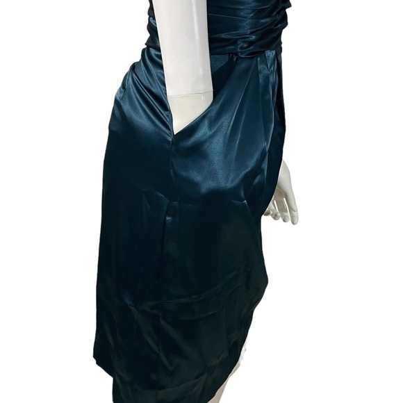 Women’s David's Bridal Blue Bridesmaid Dress - Picture 7 of 8